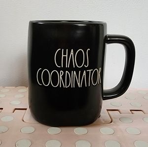 RAE DUNN BLACK CHAOS COORIDINATOR MUG